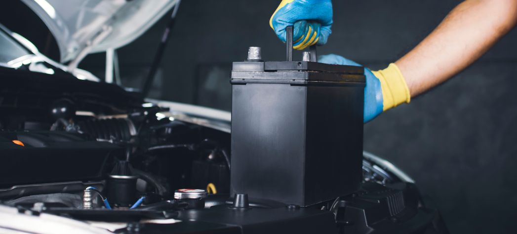Recharging a car battery with another battery